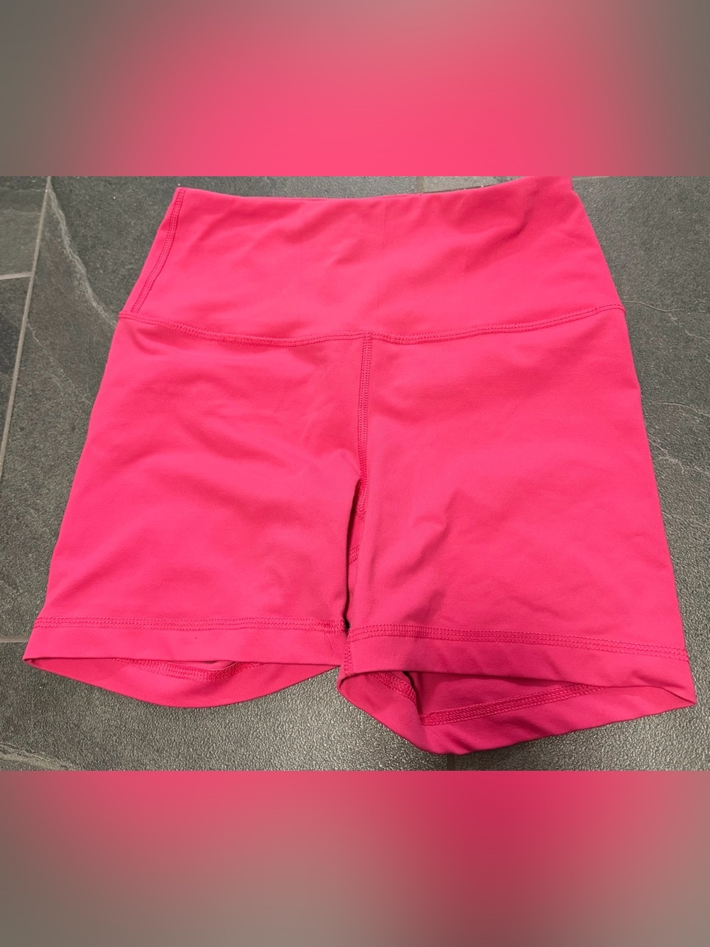 90 Degree By Reflex Hot Pink High-Rise Bike Shorts